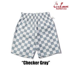 画像2: COOKMAN  Chef Pants Short Checker (Gray) (2)