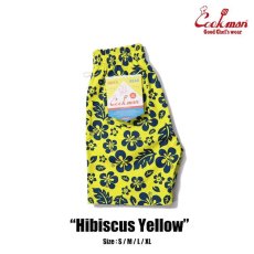 画像1: COOKMAN  Chef Pants Short Hibiscus (Yellow) (1)