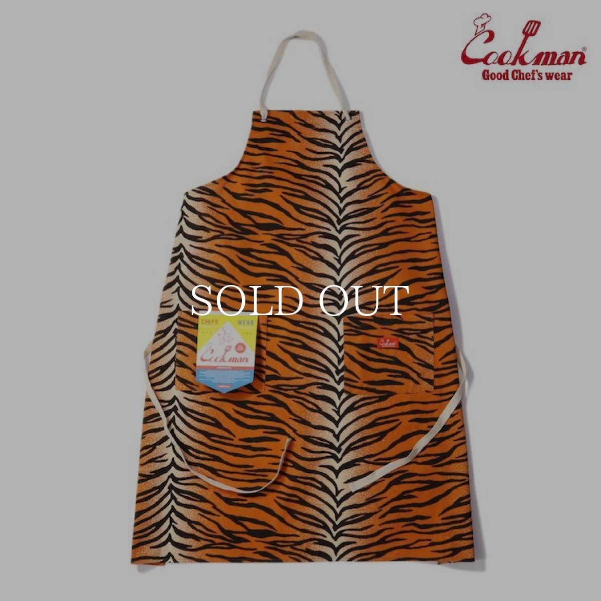 画像1: COOKMAN  Long Apron Tiger (Orange) (1)