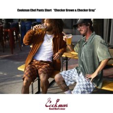 画像16: COOKMAN  Chef Pants Short Checker (Gray) (16)
