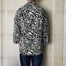 画像3: OLD JOE   ORIENTAL FRONT BEACH SHIRTS (FLOWER) (BLACK) (3)