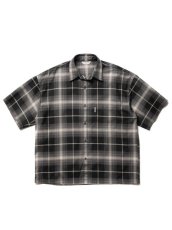 画像1: COOTIE   R/C Ombre Check S/S Shirt (Black) (1)
