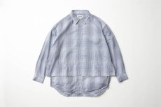 画像1: CMF OUTDOOR GARMENT  NEWSPAPER SHIRTS (BLUE CHECK) (1)