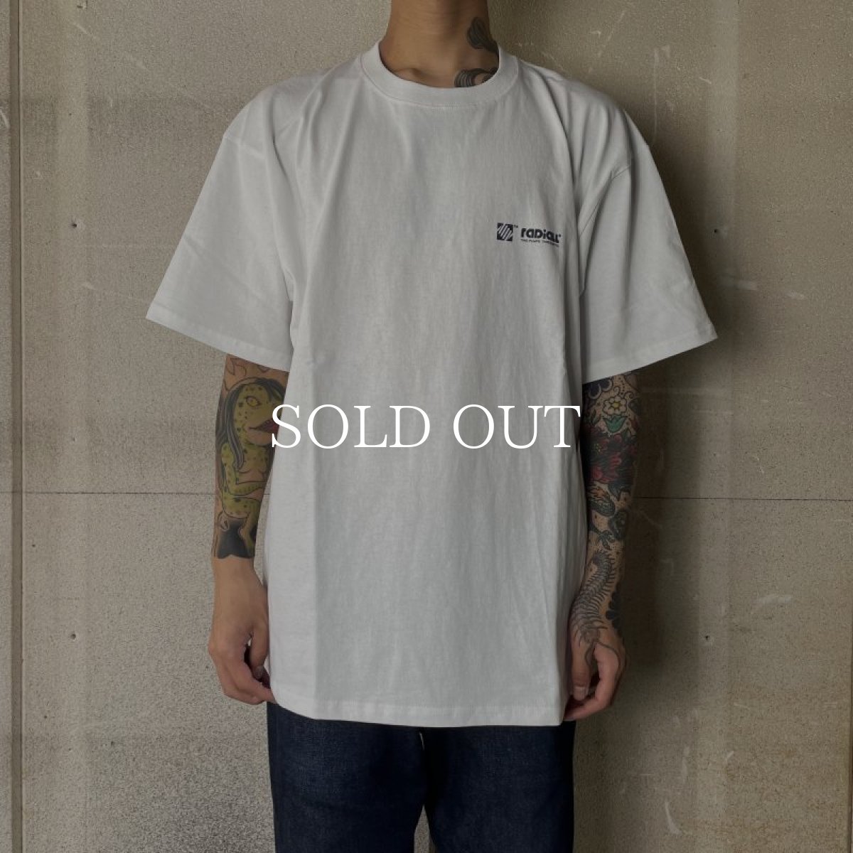 画像5: RADIALL  LO-N-SLO-CREW NECK T-SHIRT S/S (White) (5)