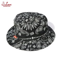 画像1: COOKMAN  Bucket Hat Paisley (Black) (1)