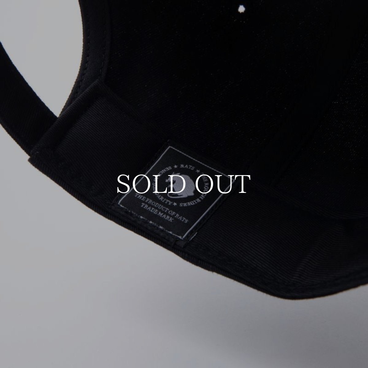 画像6: RATS  DAD CAP LETTERED (BLACK x RED) (6)