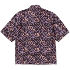 画像2: CALEE  Animal type pattern drop shoulder S/S shirt (Dark Purple) (2)