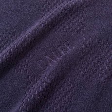 画像5: CALEE  CALEE Checker pile jacquard wide silhouette polo shirt (Dark Purple) (5)