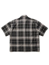 画像2: COOTIE   R/C Ombre Check S/S Shirt (Black) (2)