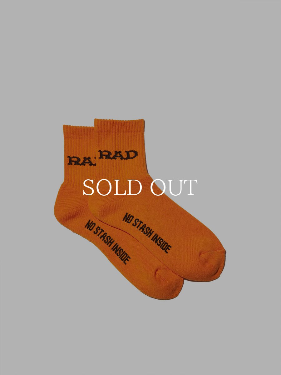 画像1: RADIALL  LOW KICK SOLID - 1PAC SOX SHORT (Orange) (1)