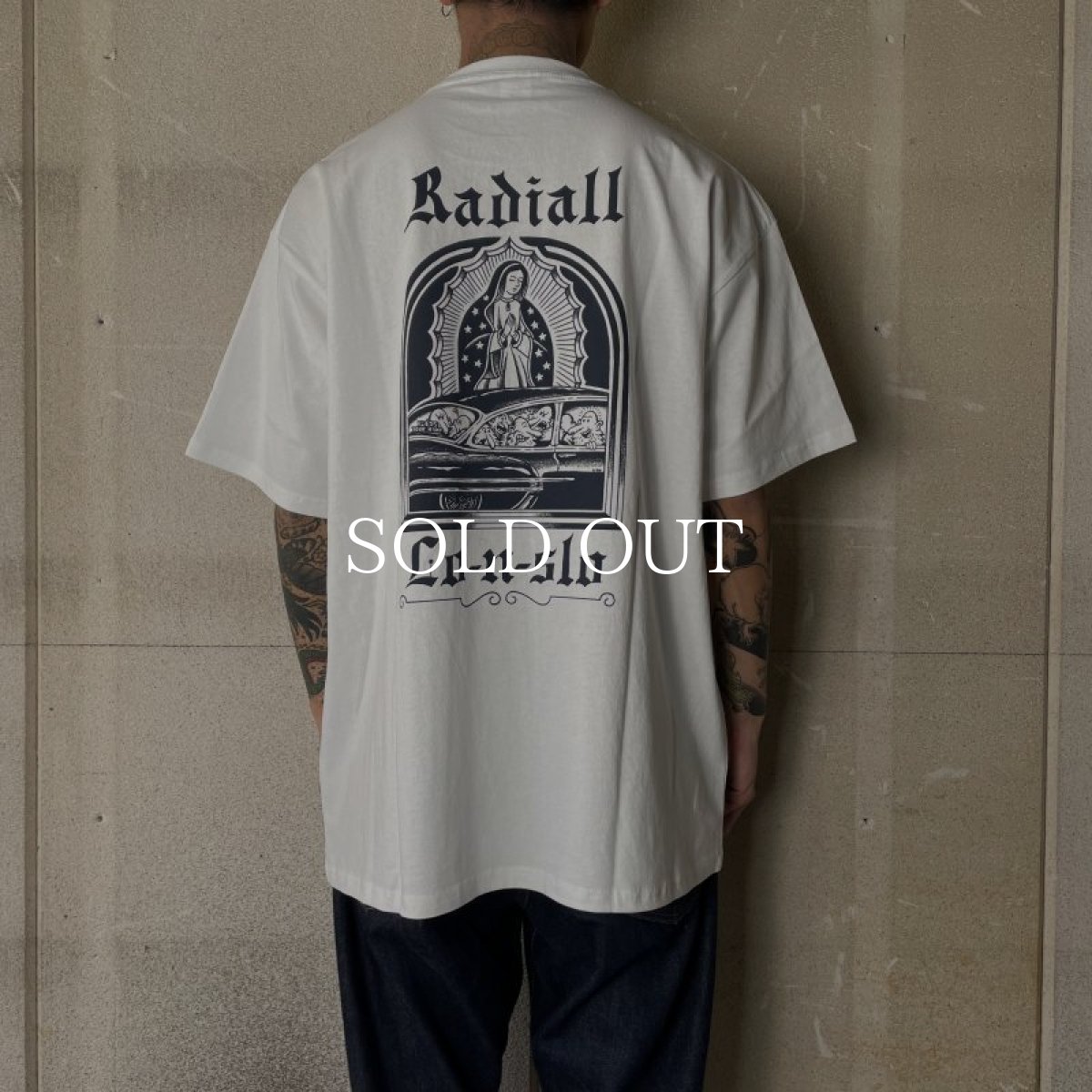 画像6: RADIALL  LO-N-SLO-CREW NECK T-SHIRT S/S (White) (6)