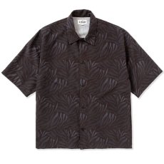 画像1: CALEE  Animal type pattern drop shoulder S/S shirt (Black) (1)