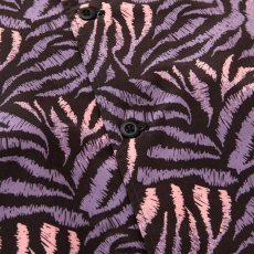 画像5: CALEE  Animal type pattern drop shoulder S/S shirt (Dark Purple) (5)
