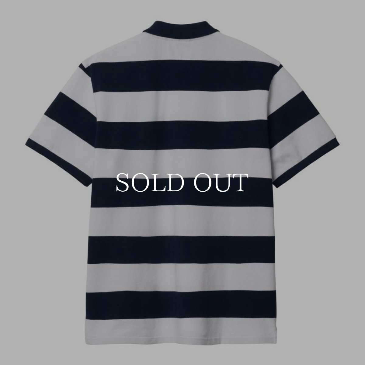 画像2: CARHARTT WIP  S/S DAMPIER PIQUE POLO (Dampier Stripe, Atom Blue / White) (2)