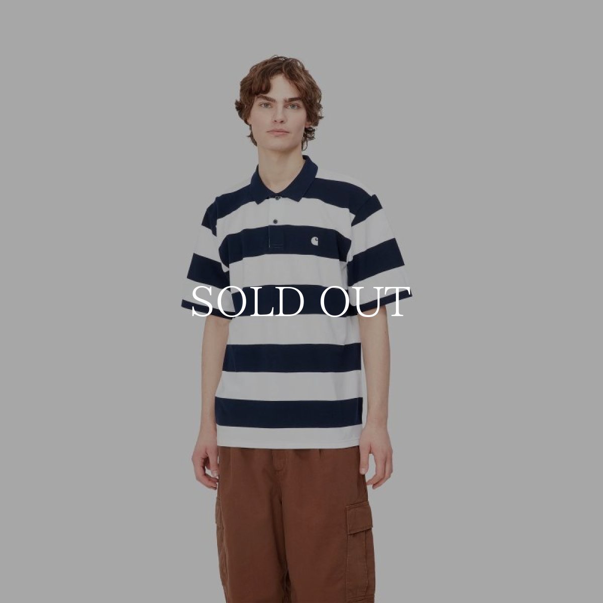 画像3: CARHARTT WIP  S/S DAMPIER PIQUE POLO (Dampier Stripe, Atom Blue / White) (3)