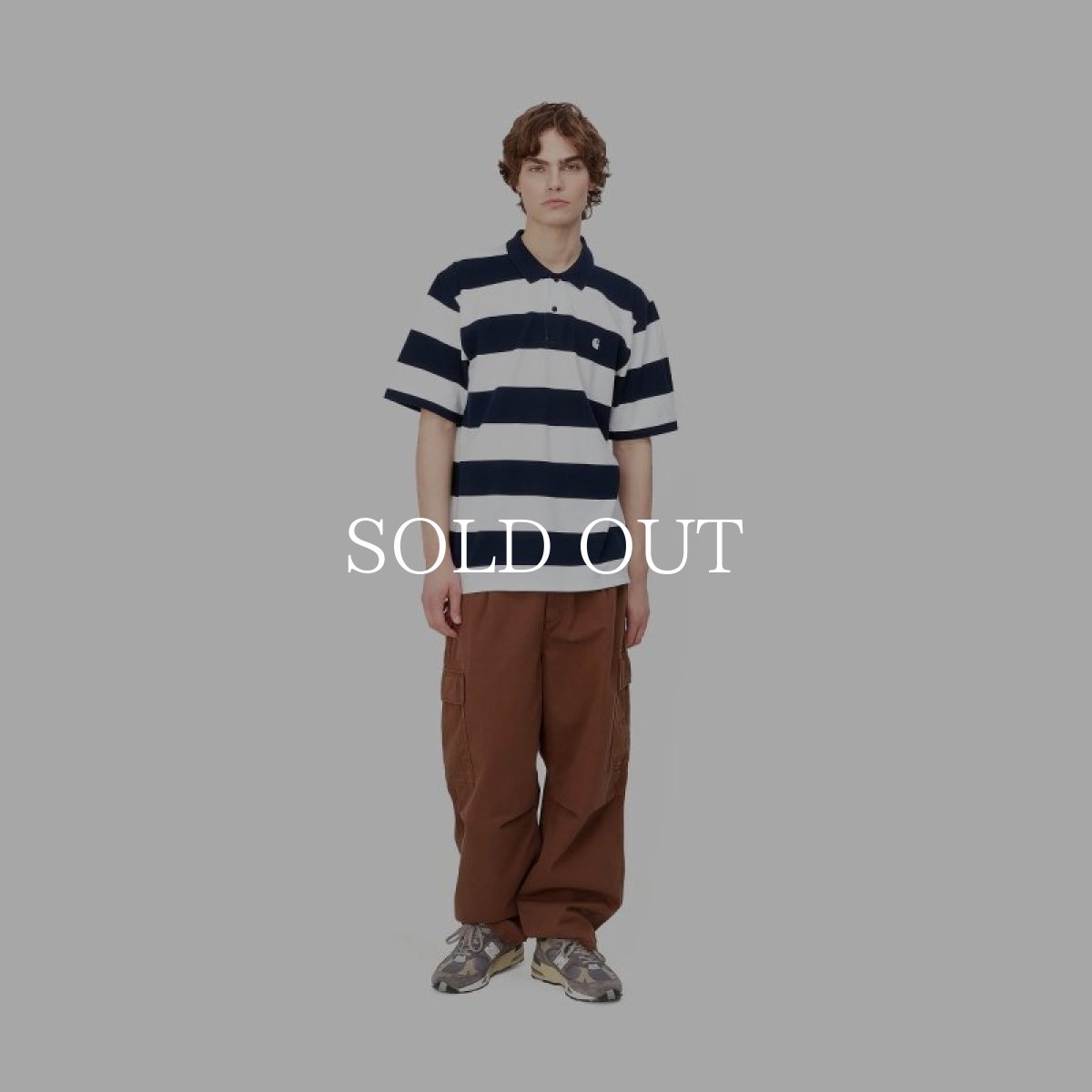 画像5: CARHARTT WIP  S/S DAMPIER PIQUE POLO (Dampier Stripe, Atom Blue / White) (5)