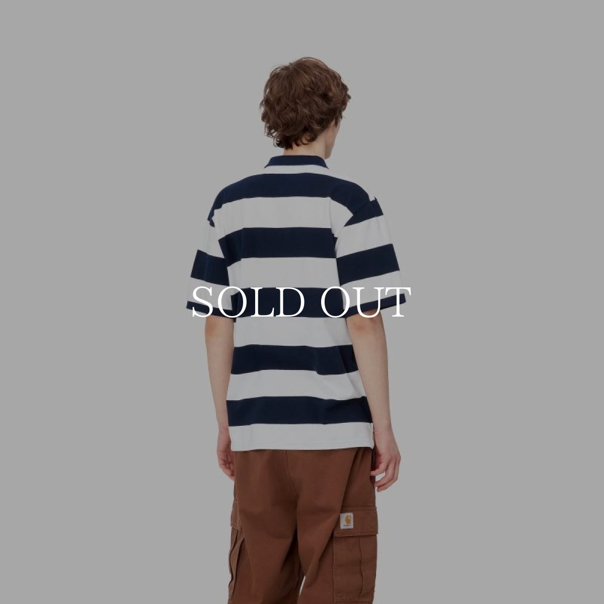 画像4: CARHARTT WIP  S/S DAMPIER PIQUE POLO (Dampier Stripe, Atom Blue / White) (4)