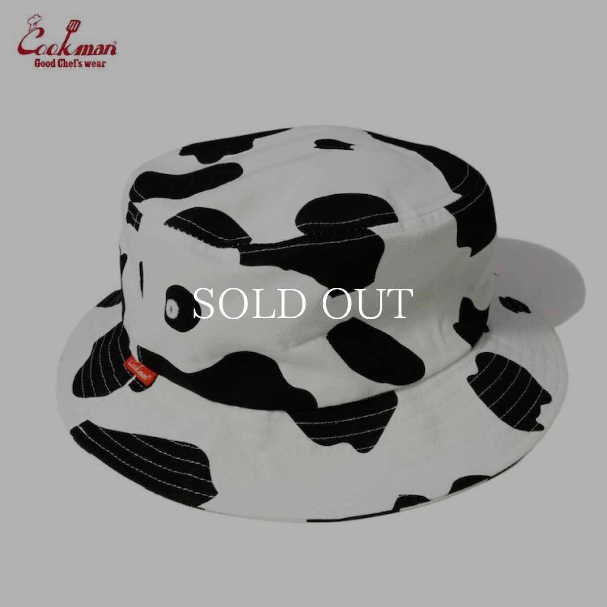 画像1: COOKMAN  Bucket Hat Cow (White) (1)