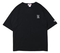 画像1: CUTRATE  SKULL RECORD LOGO DROPSHOULDER S/S T-SHIRT (BLACK) (1)