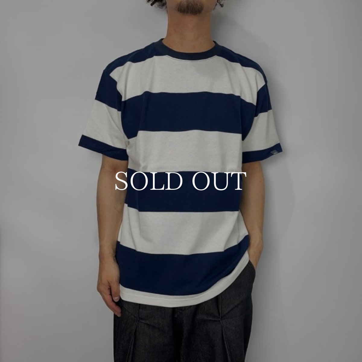 画像2: CHALLENGER  S/S HEAVYWEIGHT BORDER TEE (WHITE×NAVY) (2)