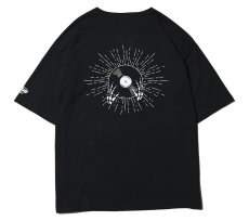 画像2: CUTRATE  SKULL RECORD LOGO DROPSHOULDER S/S T-SHIRT (BLACK) (2)