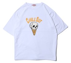 画像1: CUTRATE  SKULL CREAM LOGO DROPSHOULDER S/S T-SHIRT (WHITE) (1)