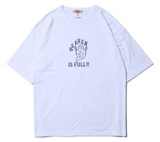 画像1: CUTRATE  HEAVEN IS FULL LOGO DROPSHOULDER S/S T-SHIRT (WHITE) (1)