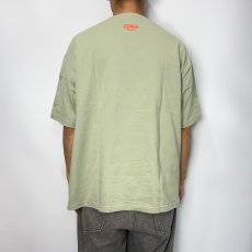 画像4: CUTRATE  SKULL CREAM LOGO DROPSHOULDER S/S T-SHIRT (SAGE GREEN) (4)