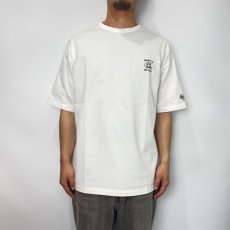 画像3: CUTRATE  SKULL RECORD LOGO DROPSHOULDER S/S T-SHIRT (WHITE) (3)