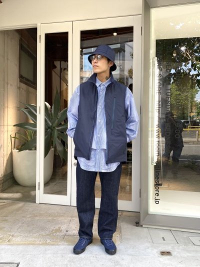 画像1: CMF OUTDOOR GARMENT  NEWSPAPER SHIRTS (BLUE CHECK)