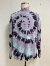 画像1: KIDILL  TIE DYE JACQUARD KNIT COLLAB WITH rurumu: (LAVENDER × PURPLE × BABY BLUE) (1)