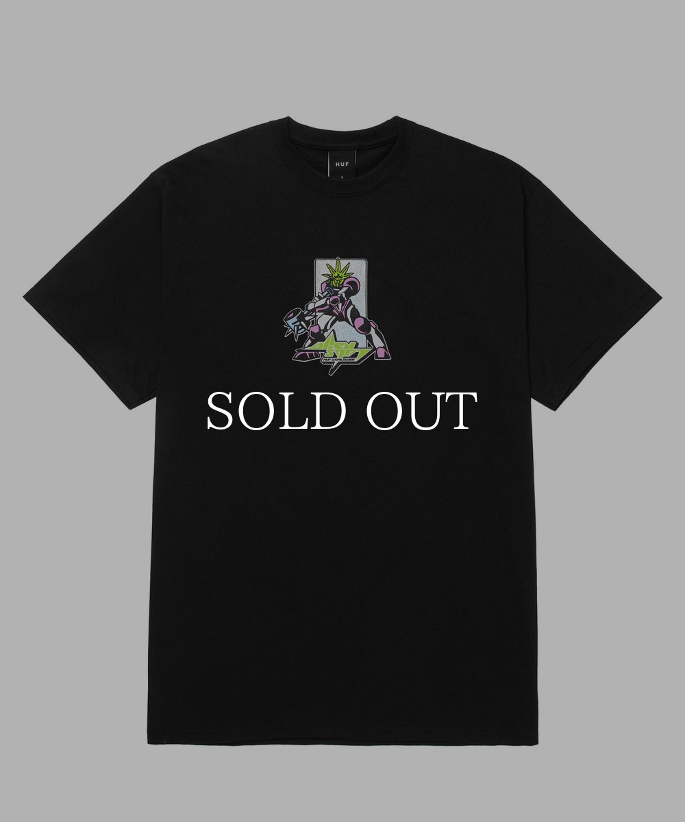 画像1: HUF  HUF X ALIENLABS MECH BUDDY TEE (BLACK) (1)