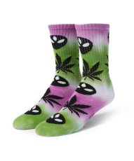 画像1: HUF  HUF X ALIENLABS CREW SOCKS (TIE DYE) (1)