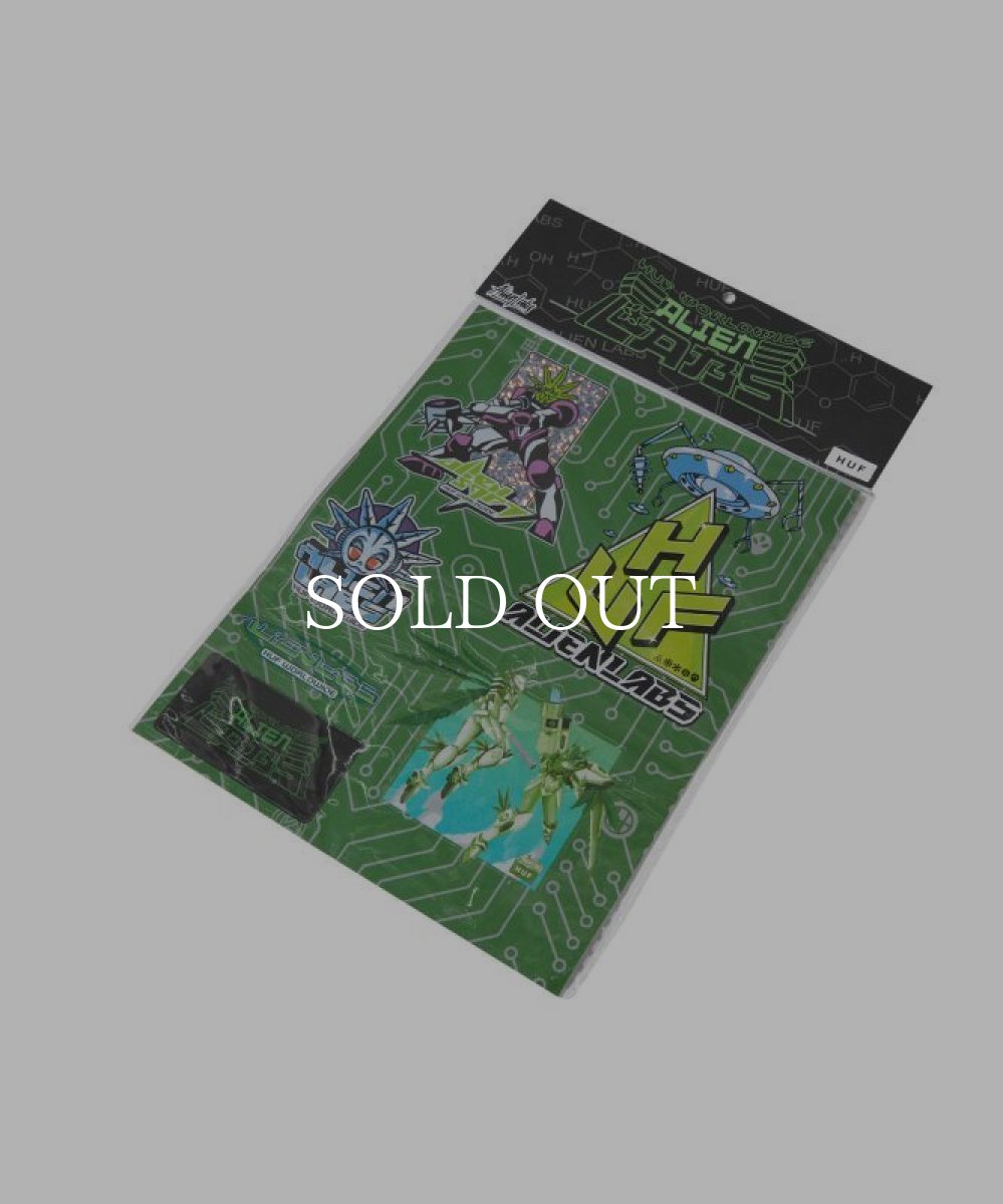 画像2: HUF  HUF X ALIENLABS STICKER SHEET (MULTI) (2)