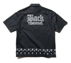 画像2: Back Channel  WORK HALF SLEEVE SHIRT (BLACK) (2)