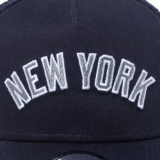 画像5: NEW ERA  9FORTY A-Frame トラッカー MLB Mesh Embroidery ニューヨーク・ヤンキース (ネイビー) (5)