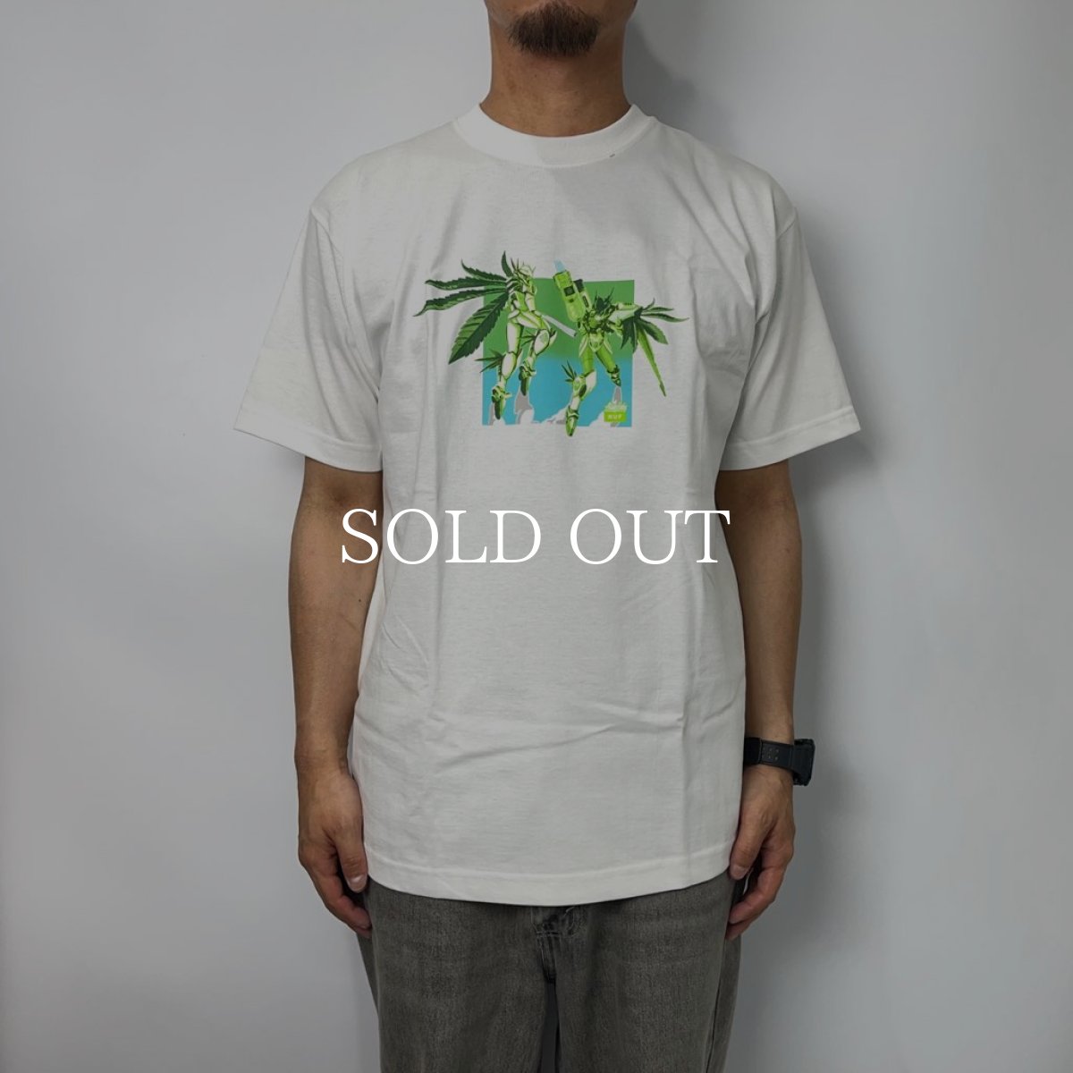 画像4: HUF  HUF X ALIENLABS H-WING TEE (WHITE) (4)