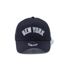 画像2: NEW ERA  9FORTY A-Frame トラッカー MLB Mesh Embroidery ニューヨーク・ヤンキース (ネイビー) (2)