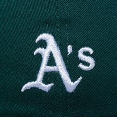 画像9: NEW ERA  9TWENTY MLB Side Logo オークランド・アスレチックス ミニロゴ  (ダークグリーン) (9)