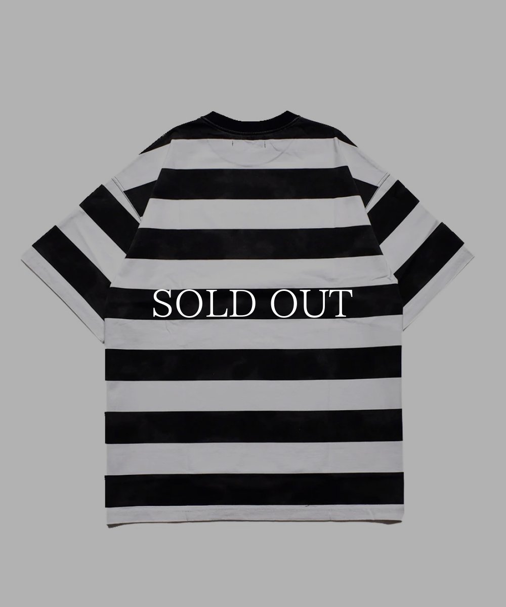 画像2: MINEDENIM  Hazy Bold Border T-SH (WPT) (2)