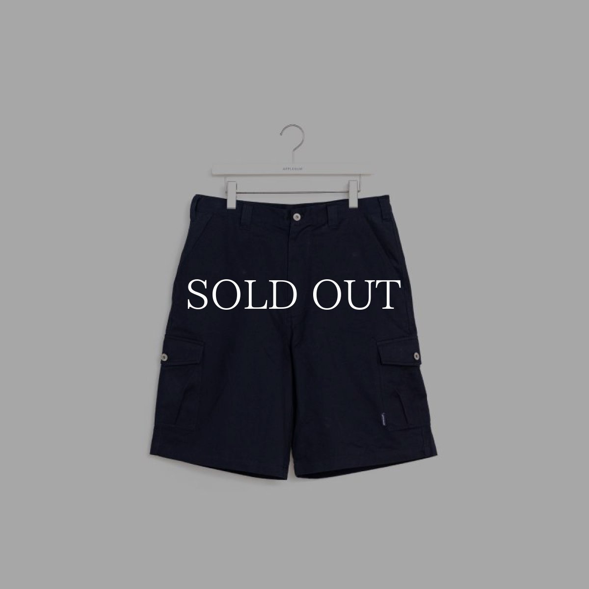 画像1: APPLEBUM  Big Cargo Short Pants (Navy) (1)