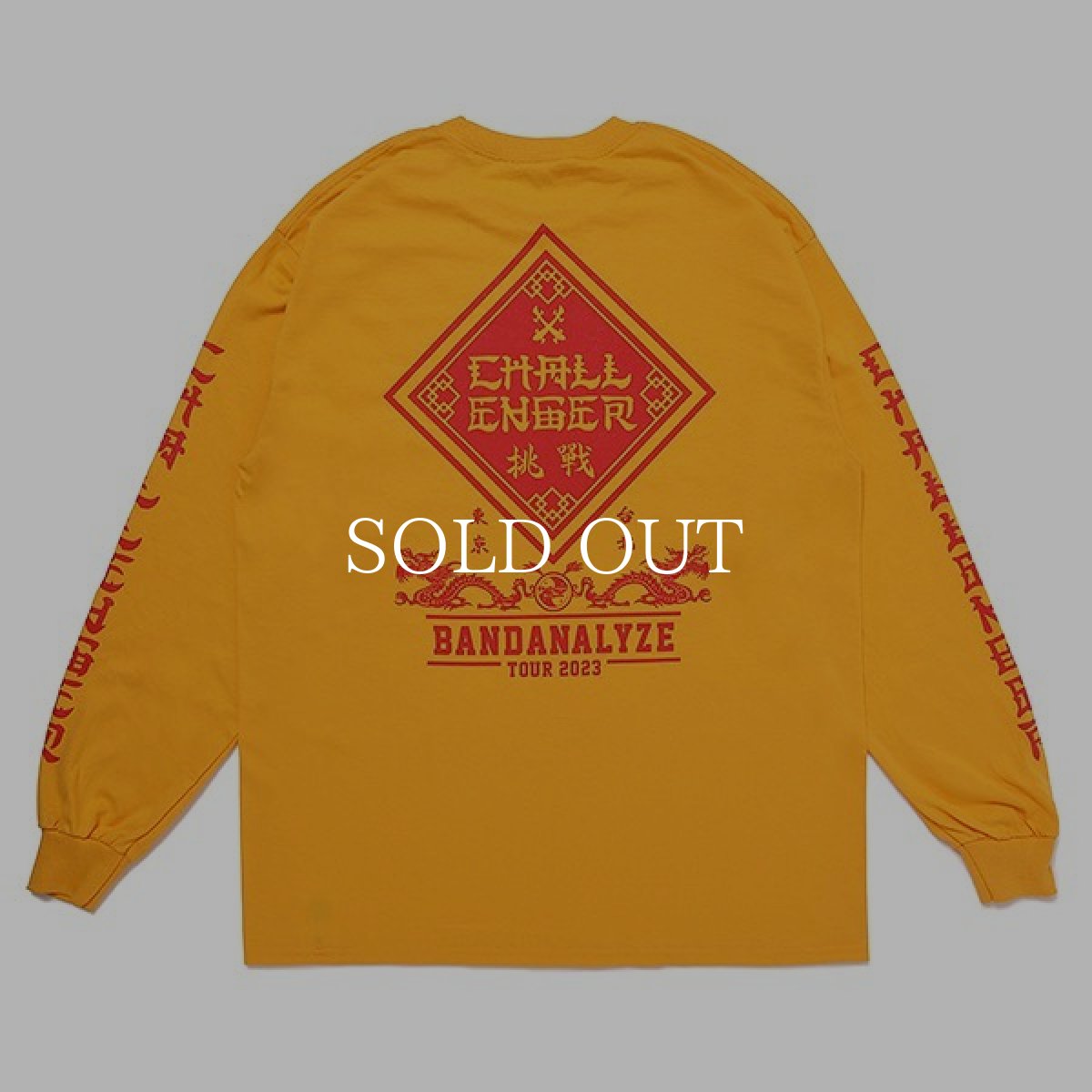 画像2: CHALLENGER  BD 2023 TOUR L/S TEE (YELLOW) (2)