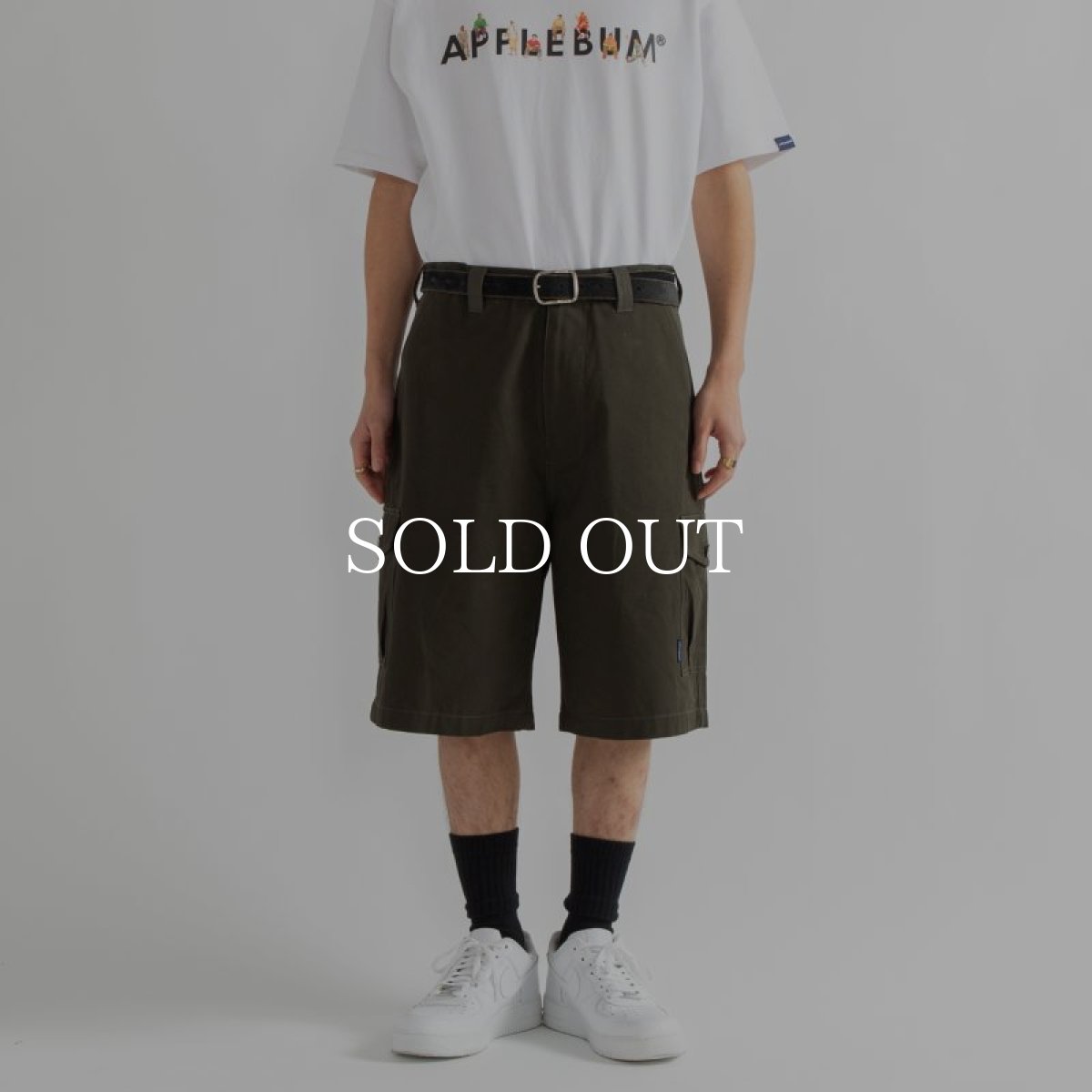 画像2: APPLEBUM  Big Cargo Short Pants (Olive) (2)