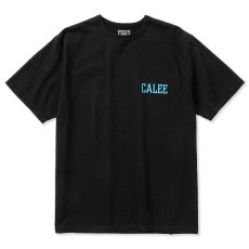 画像1: CALEE  ×MIHO MURAKAMI Binder neck CL butterfly logo vintage t-shirt (Black) (1)