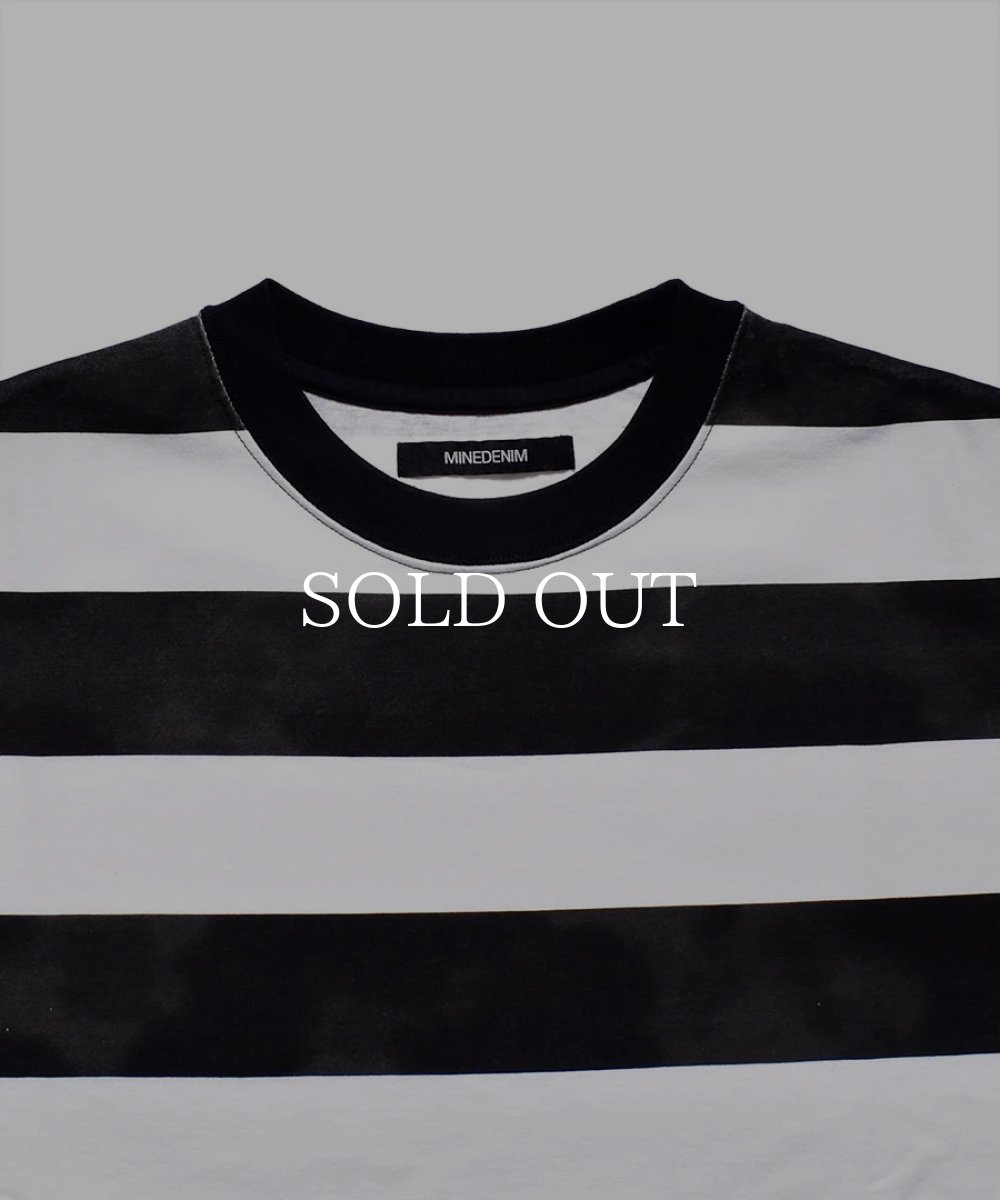 画像3: MINEDENIM  Hazy Bold Border T-SH (WPT) (3)