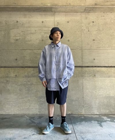 画像2: CMF OUTDOOR GARMENT  NEWSPAPER SHIRTS (BLUE CHECK)