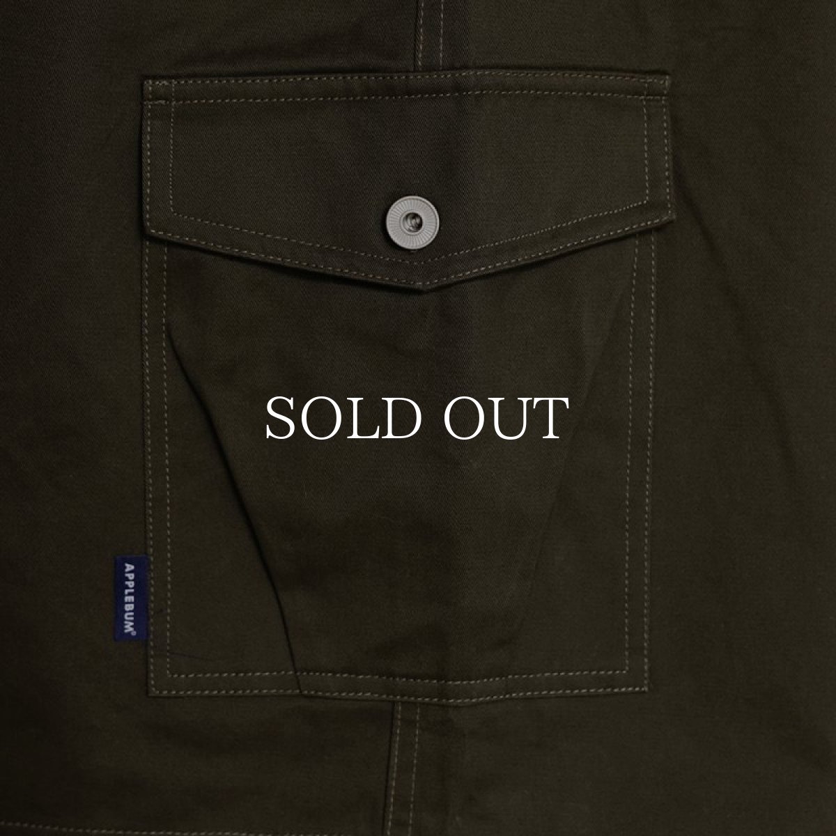 画像7: APPLEBUM  Big Cargo Short Pants (Olive) (7)