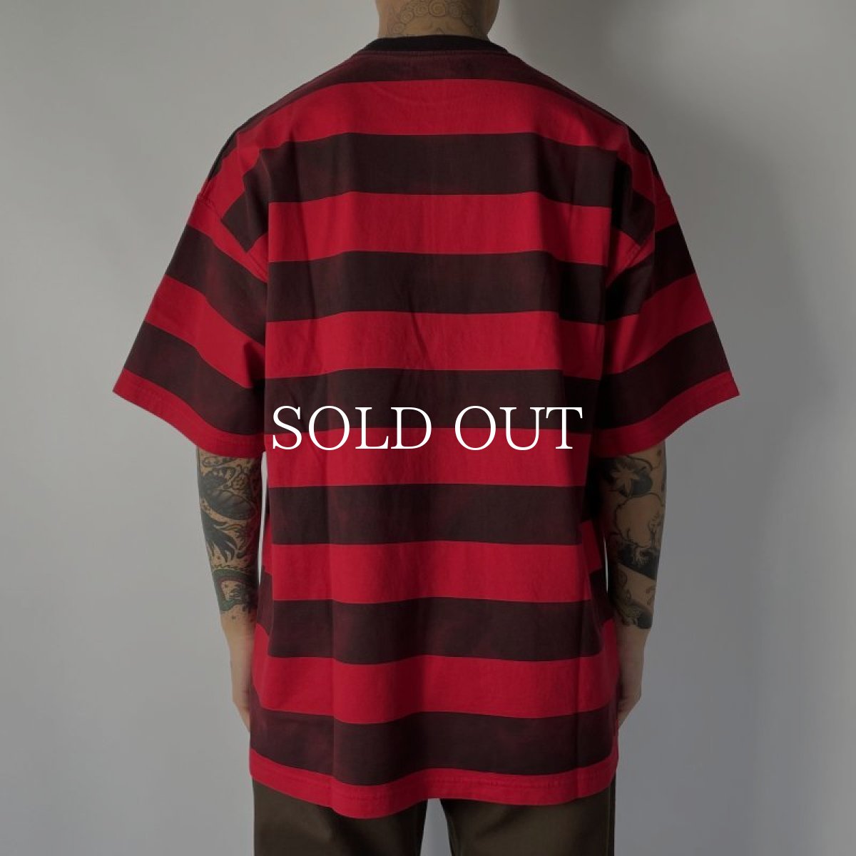 画像7: MINEDENIM  Hazy Bold Border T-SH (RPT) (7)