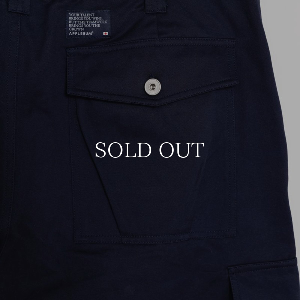画像8: APPLEBUM  Big Cargo Short Pants (Navy) (8)