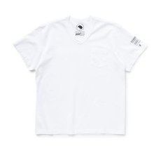 画像1: RATS  V- NECK POCKET TEE TIGHT SILHOUETTE (WHITE) (1)